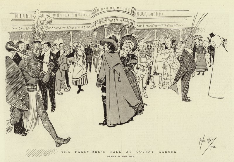 The Fancy-Dress Ball at Covent Garden by Phil May