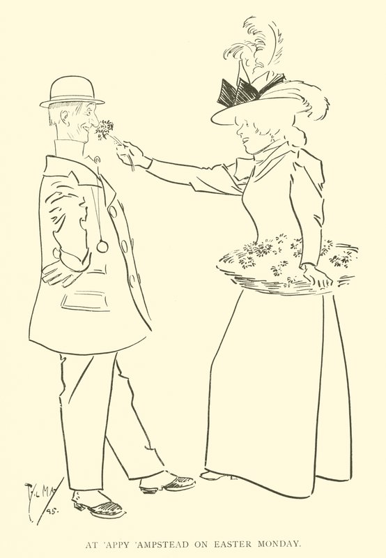 Cartoon by Phil May, from the 1890s by Phil May