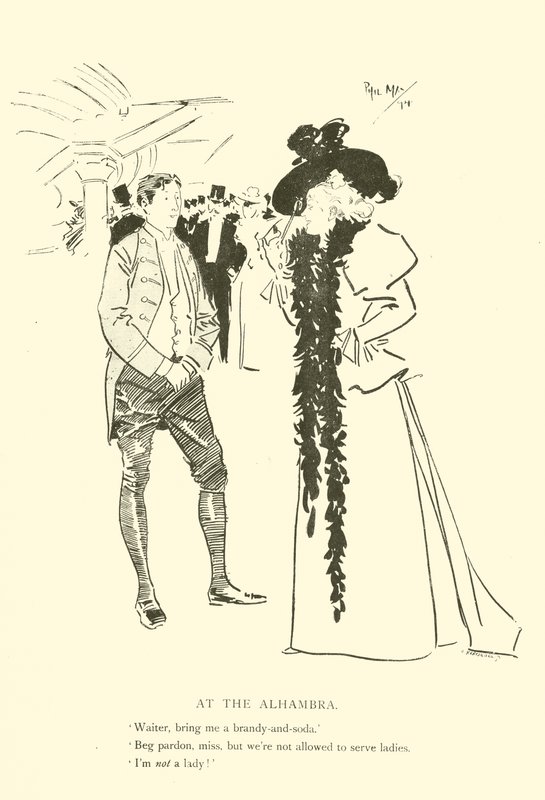 Cartoon by Phil May, from the 1890s by Phil May