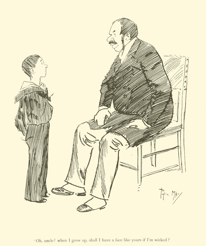 Cartoon by Phil May, from the 1890s by Phil May