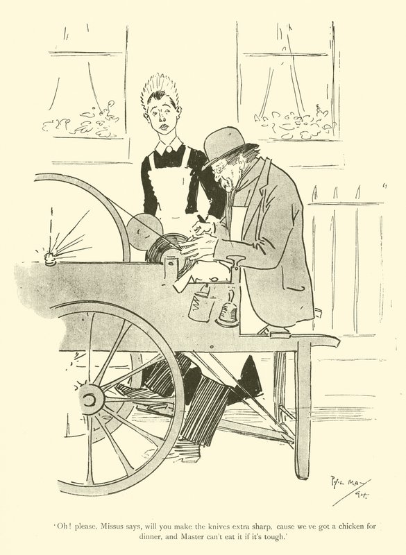 Cartoon by Phil May, from the 1890s by Phil May