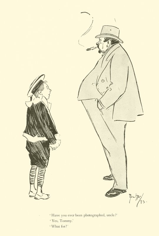 Cartoon by Phil May, from the 1890s by Phil May