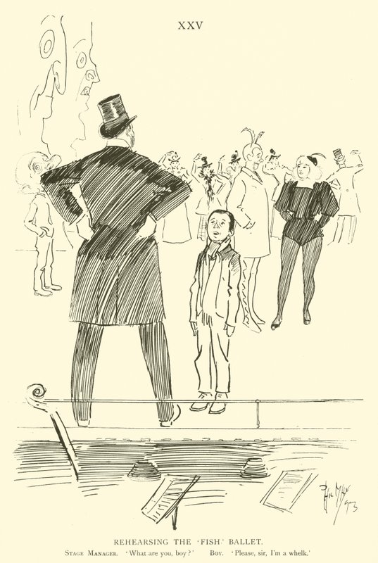 Cartoon by Phil May, from the 1890s by Phil May