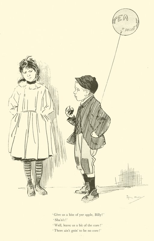 Cartoon by Phil May, from the 1890s by Phil May