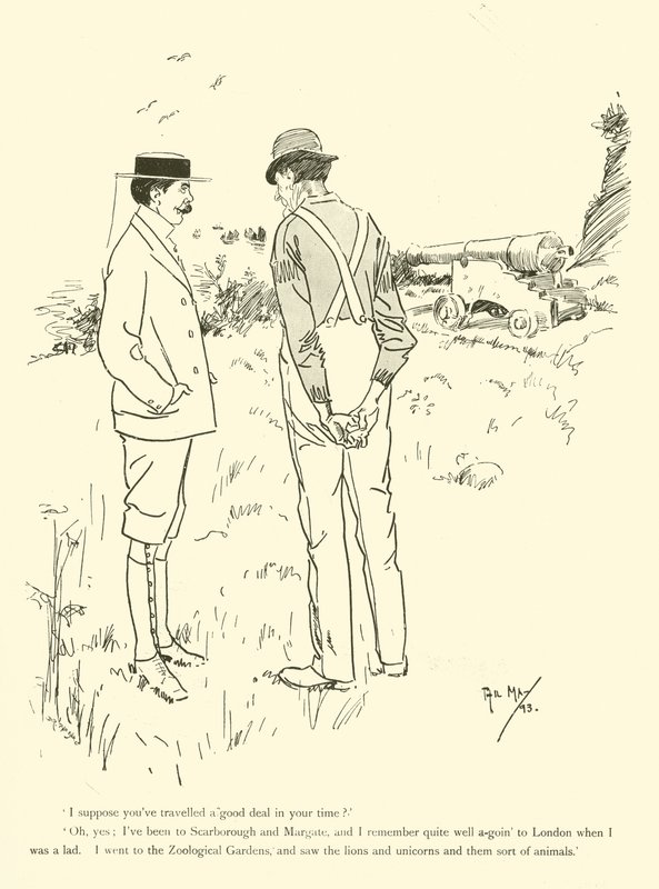 Cartoon by Phil May, from the 1890s by Phil May