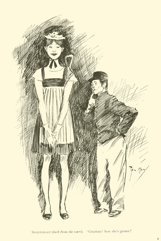 Cartoon by Phil May, from the 1890s by Phil May