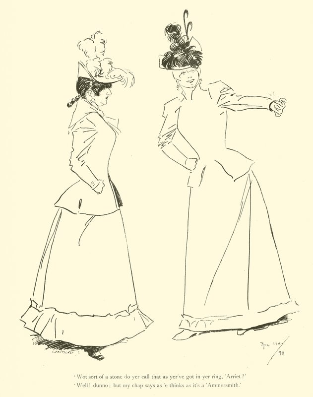 Cartoon by Phil May, from the 1890s by Phil May