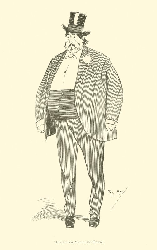 Cartoon by Phil May, from the 1890s by Phil May