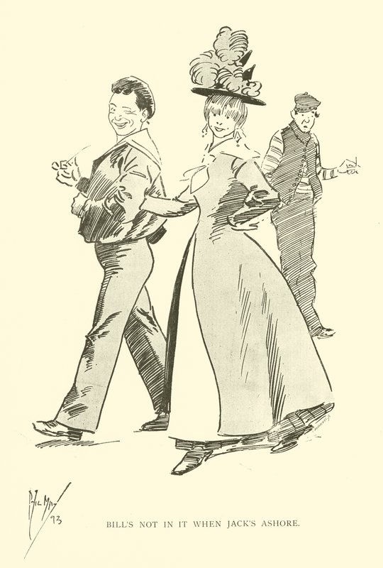 Cartoon by Phil May, from the 1890s by Phil May