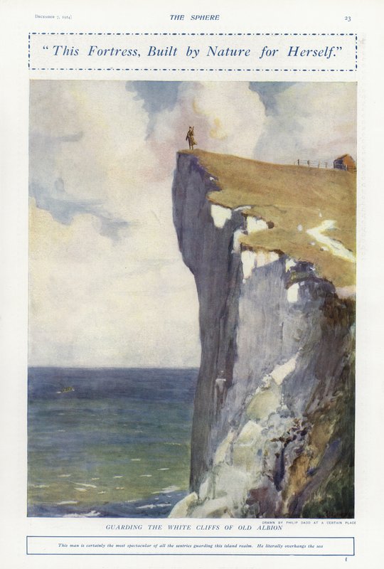 Guarding the White Cliffs of Old Albion, World War I by Philip Dadd