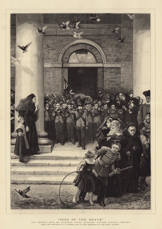 Sons of the Brave, the Orphan Boys of Soldiers, Royal Military Orphan Asylum, Chelsea by Philip Richard Morris