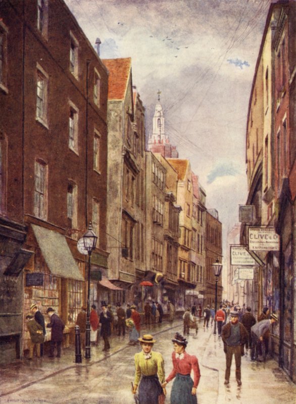 Holywell Street, Strand, looking West by Philip Norman