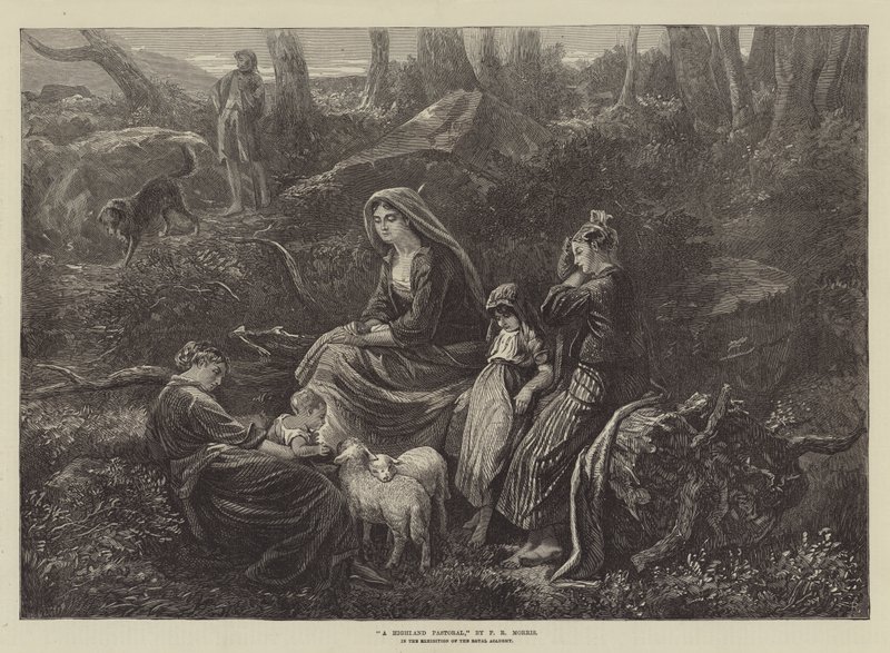 A Highland Pastoral, in the Exhibition of the Royal Academy by Phillip Richard Morris