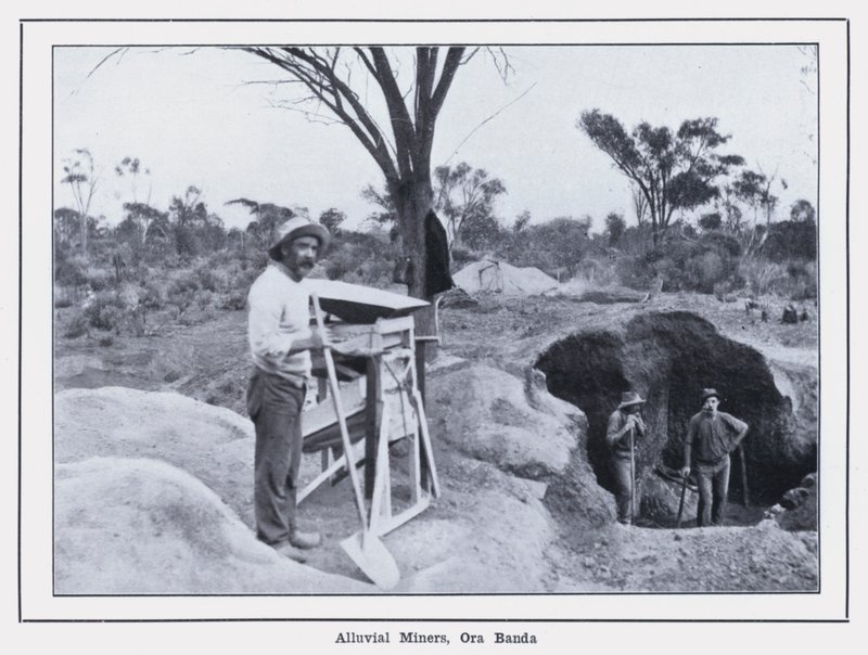 Alluvial Miners, Ora Banda by Photographer Australian