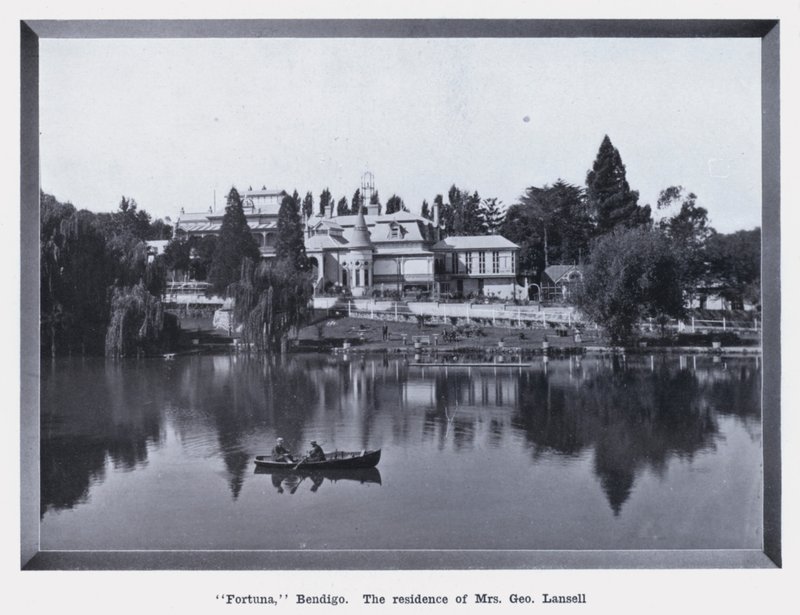 Fortuna, Bendigo, the residence of Mrs George Lansell by Photographer Australian