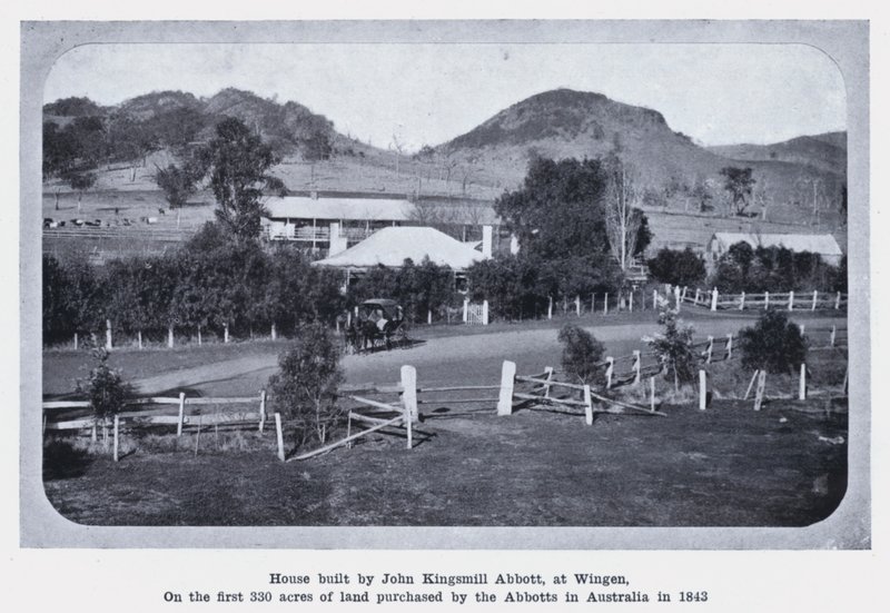 House built by John Kingsmill Abbott at Wingen by Photographer Australian