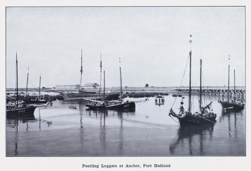 Pearling Luggers at Anchor, Port Hedland by Photographer Australian