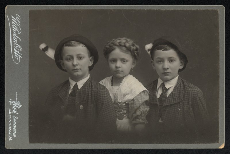 Portrait of Three Austrian Children by Austrian Photographer