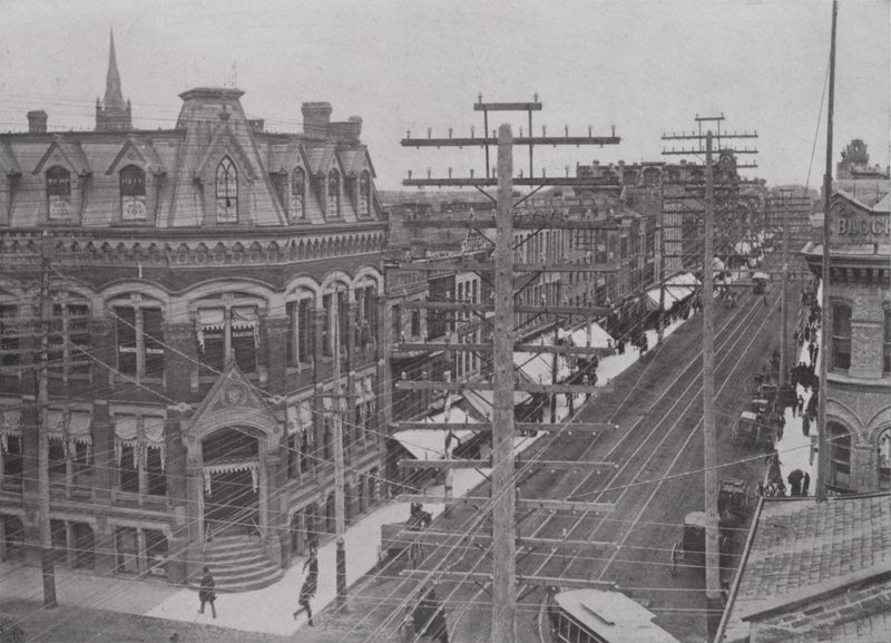 Dundas Street, Looking East, London, Ontario by Photographer Canadian
