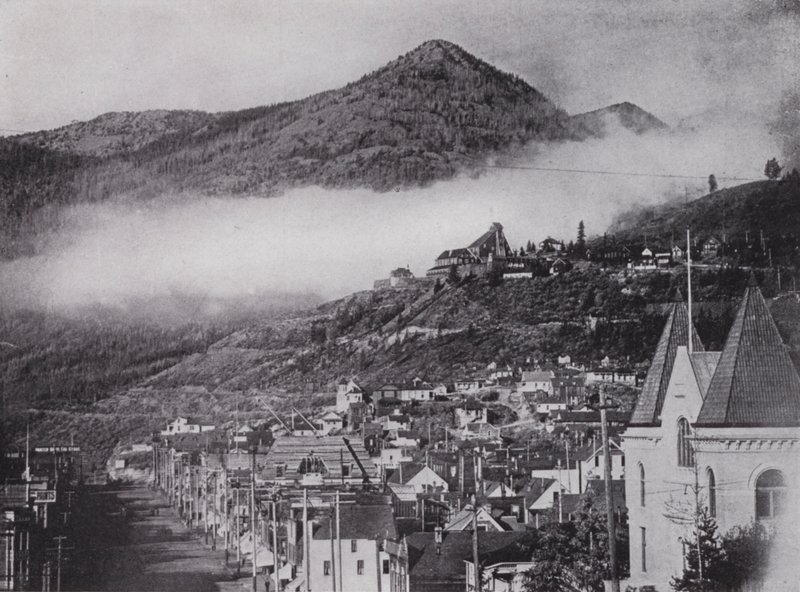 General View of Rossland, showing the Le Roi Mine by Photographer Canadian