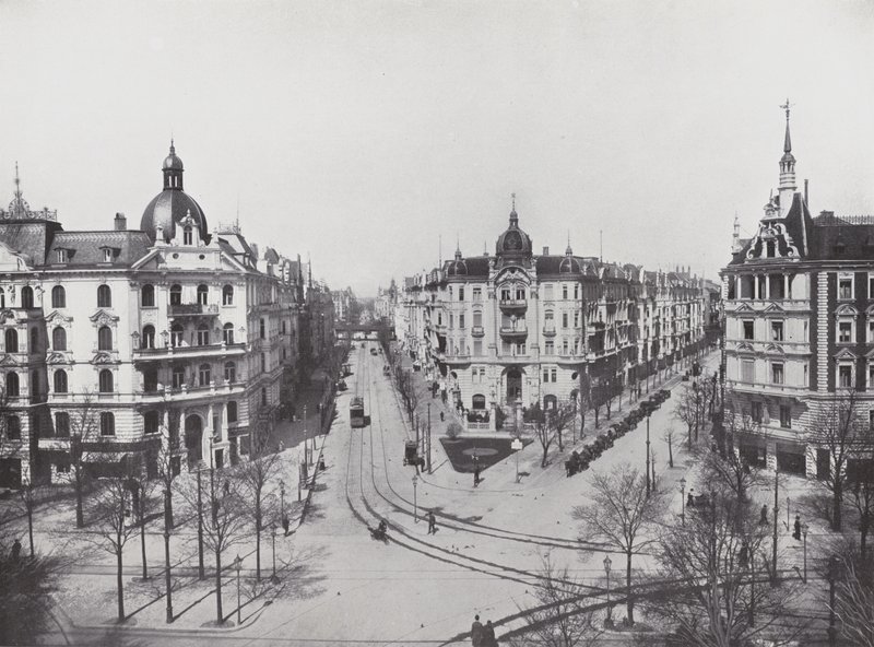 Charlottenburg, Kurfürstendamm, corner of Uhland and Grolmann Streets by Photographer German