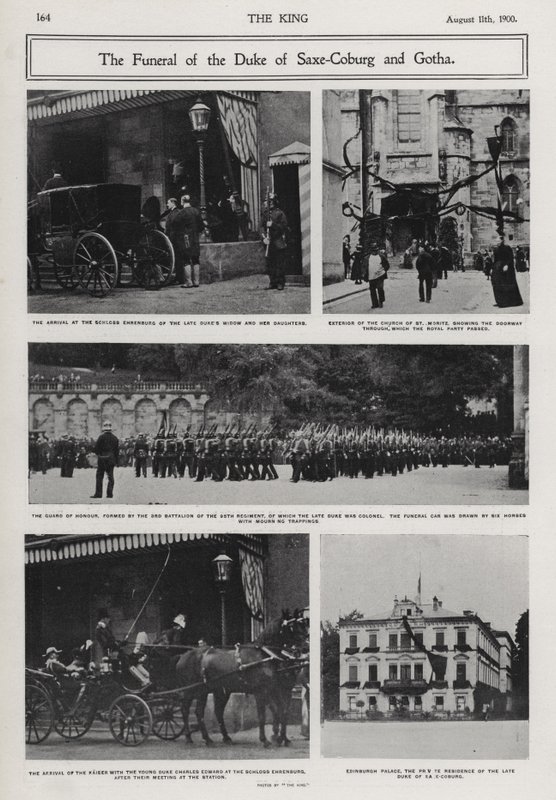 Funeral of Alfred, Duke of Saxe-Coburg and Gotha, Second Son of Queen Victoria and Prince Albert, Coburg, Germany by Photographer German