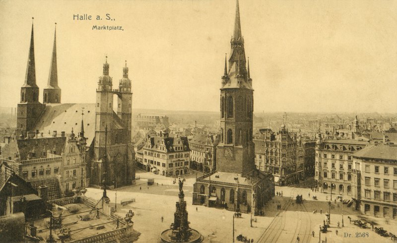 Marketplatz, Halle by Photographer German