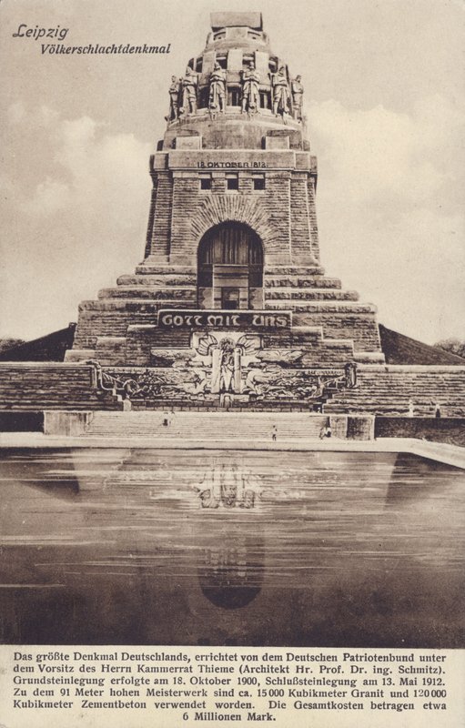Monument to the Battle of the Nations (1813), Leipzig, Germany by Photographer German