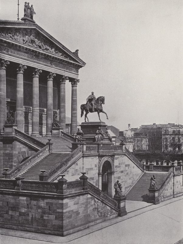 National Gallery and Monument of Friedrich Wilhelm IV by Photographer German