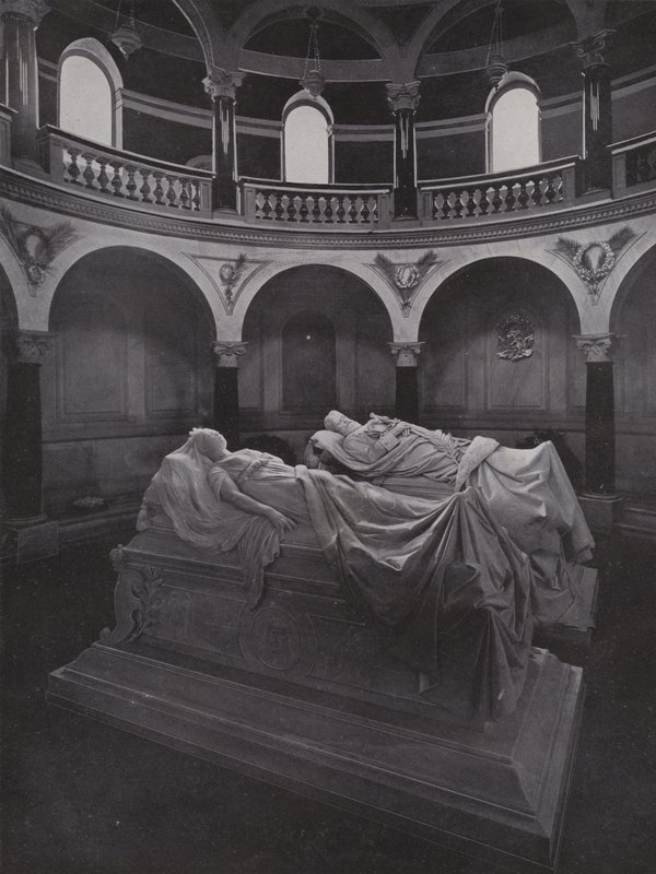 Potsdam, Church of Peace, Mausoleum with Sarcophagi of Emperor and Empress Frederick by Photographer German