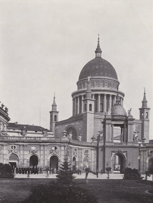 Potsdam, City Palace, Fortuna Gate and St. Nicholas Church by Photographer German