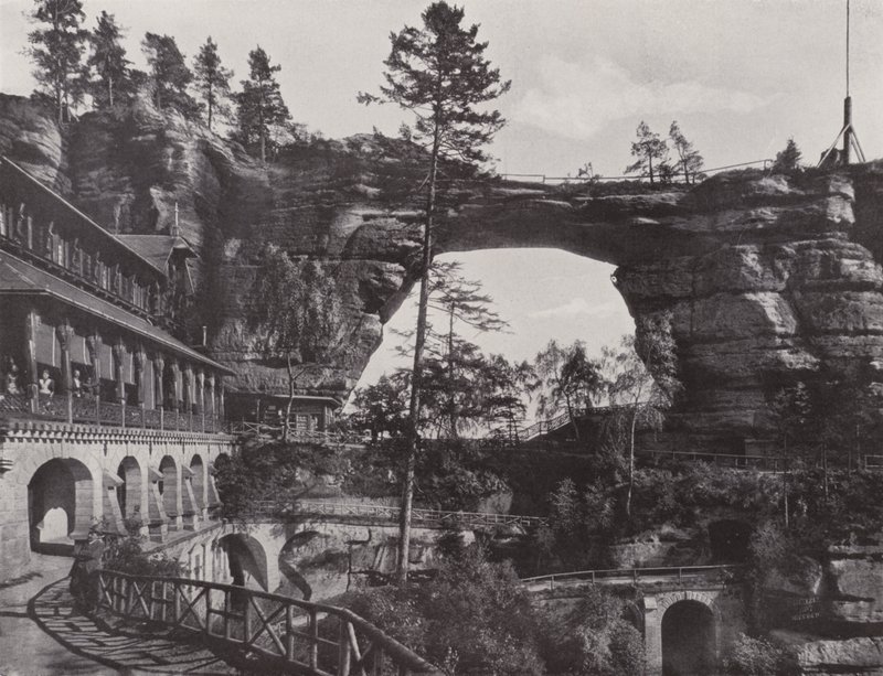 Prebischtor and Hotel by Photographer German