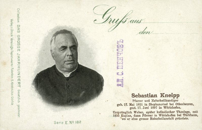 Sebastian Kneipp, Bavarian Catholic Priest and Pioneer of Naturopathy by Photographer German