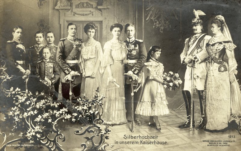 Silver Wedding of Kaiser Wilhelm II and Empress Augusta Victoria of Germany by Photographer German