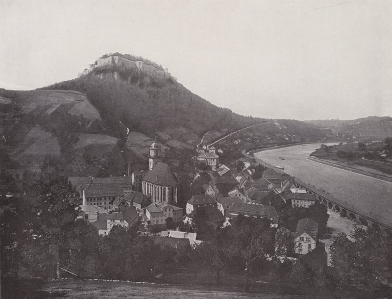 City and Fortress of Konigstein by Photographer German