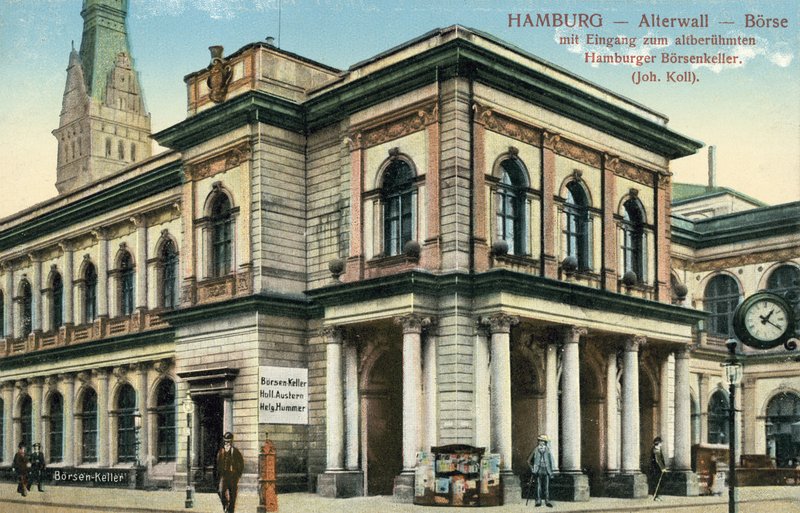 Stock Exchange, Alter Wall, Hamburg, Germany by Photographer German