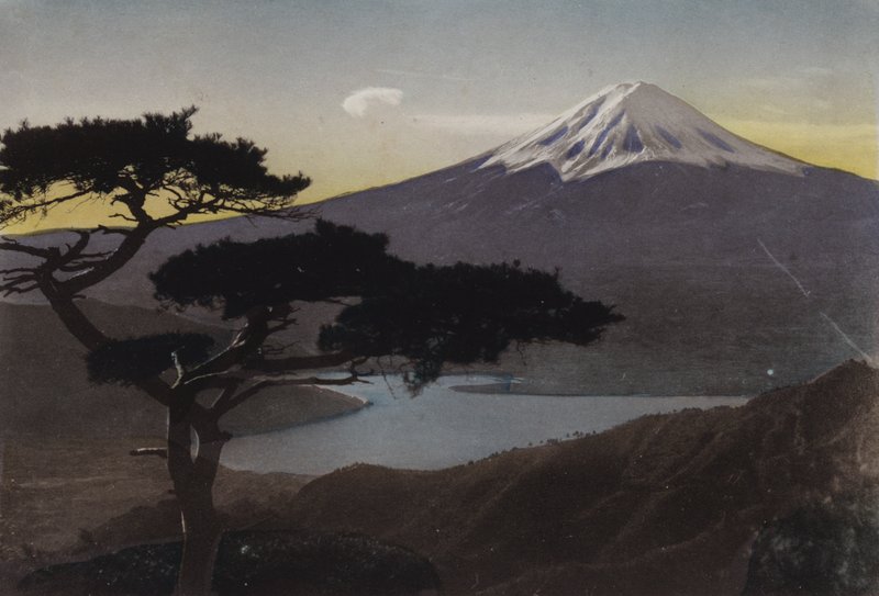 Japan, c.1912: Mount Fuji from Misaka Pass by Photographer Japanese