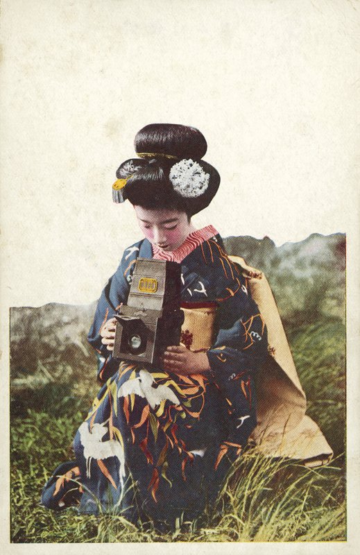 Japanese woman wearing traditional costume by Photographer Japanese