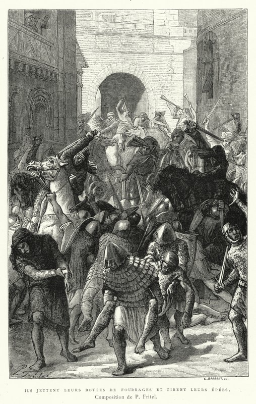 They Throw Their Forage Boots and Draw Their Swords by Pierre Fritel