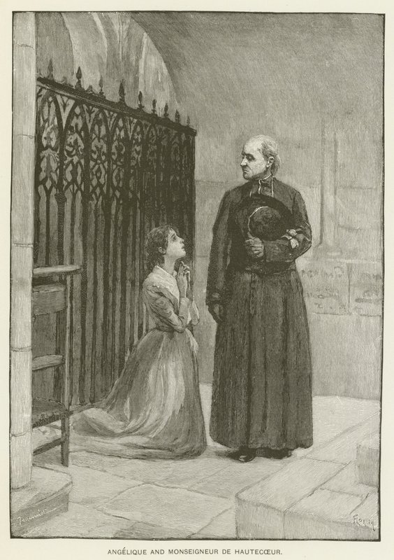 Angelique and Monseigneur de Hautecoeur by Pierre Georges Jeanniot