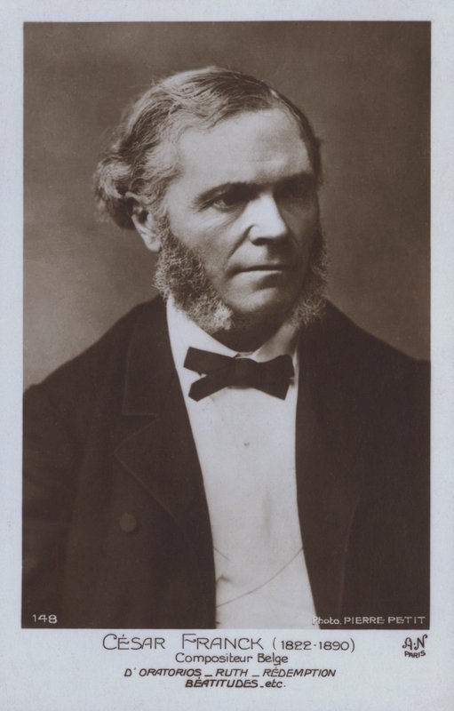 Cesar Franck, Belgian composer and pianist by Pierre Petit