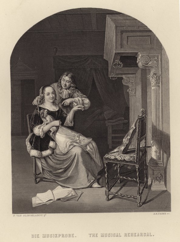 The Musical Rehearsal by Pieter Cornelisz van Slingelandt
