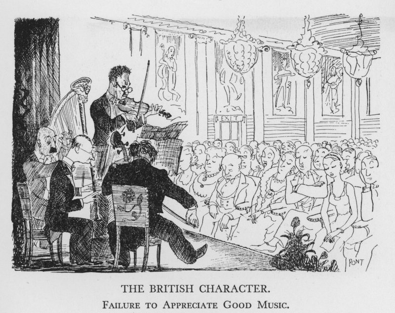 The British Character, Failure to Appreciate Good Music by Pont