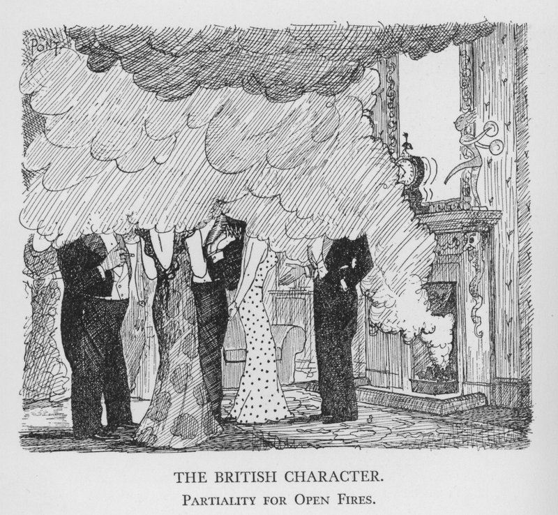 The British Character, Partiality for Open Fires by Pont
