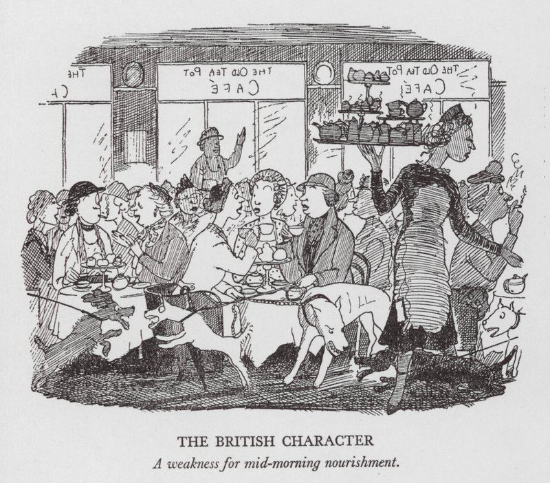 The British Character, A Weakness for Mid-Morning Nourishment by Pont (1908 40)