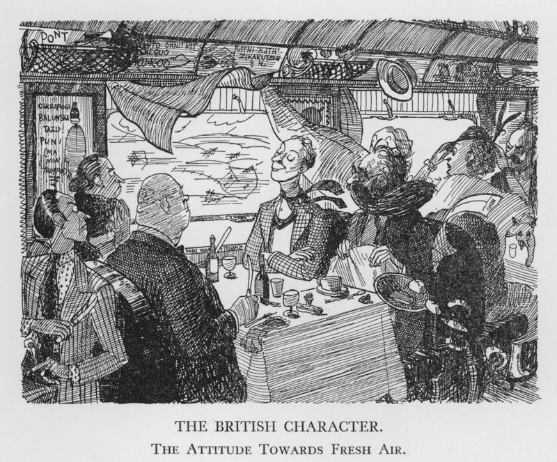 The British Character, Attitude Towards Fresh Air by Pont