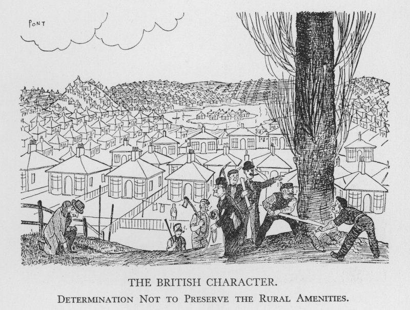 The British Character, Determination Not to Preserve the Rural Amenities by Pont