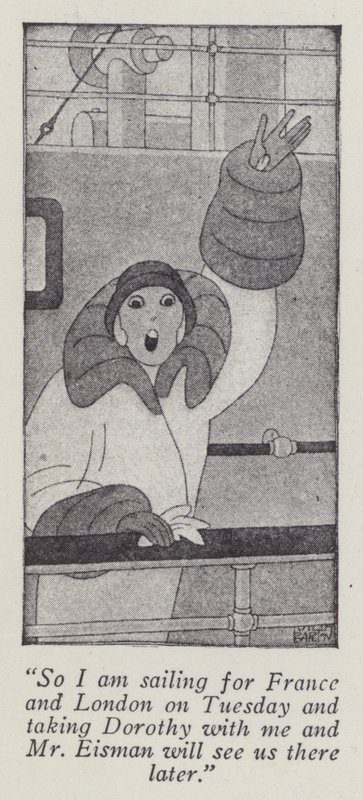 Illustration for Gentlemen Prefer Blondes by Anita Loos by Ralph Barton