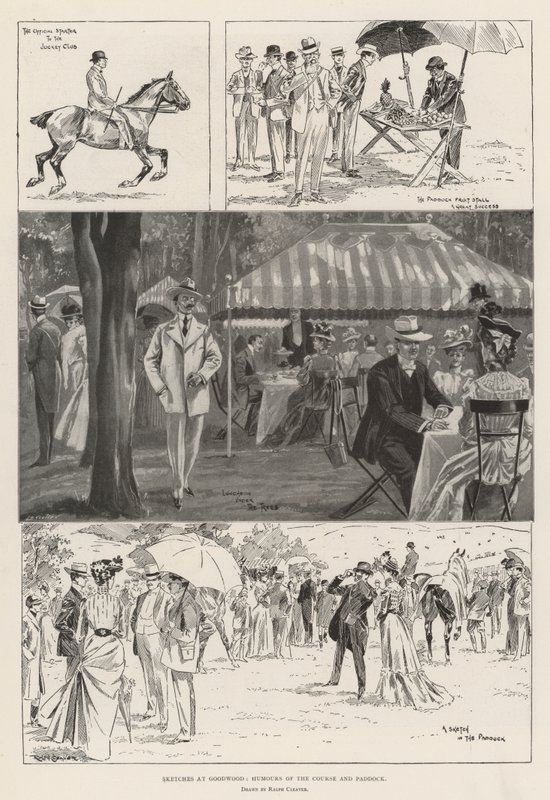 Sketches at Goodwood, Humours of the Course and Paddock by Ralph Cleaver