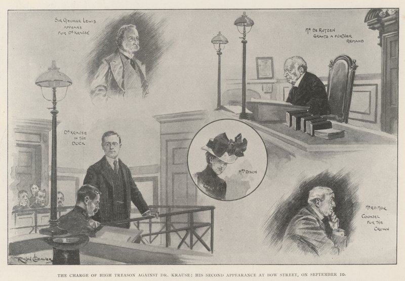 The Charge of High Treason against Dr Krause, his Second Appearance at Bow Street, on 10 September by Ralph Cleaver